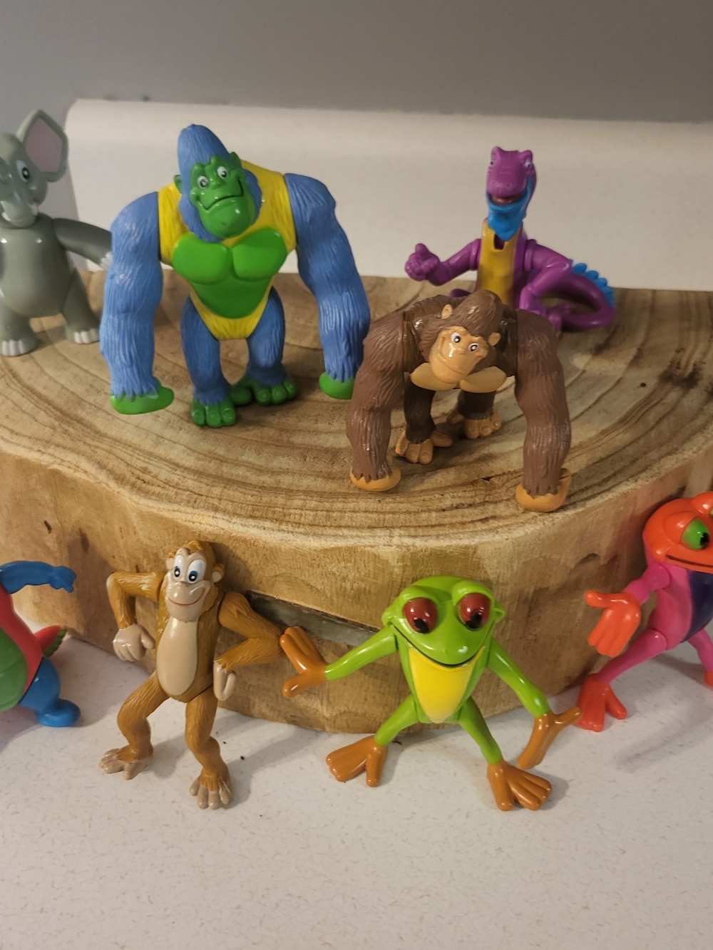Vintage Lot of 8 Rainforest Cafe Toy Figures